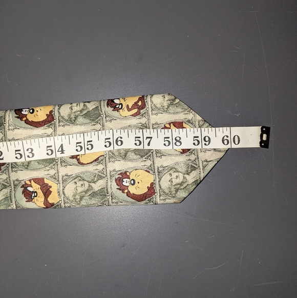 Vintage Looney Tunes Mania 1997 Taz Money Tie - Picture 11 of 11